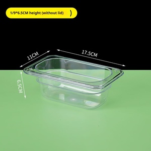 Cay nóng thân thiện với môi PC nhựa trong suốt thực phẩm container với nắp cho bên sử dụng rau thương mại phần hộp - Product Image 6