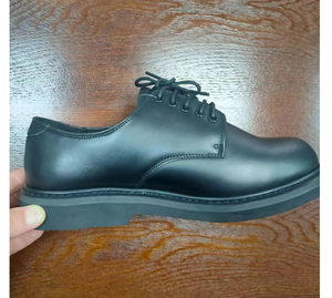 Chaussures habillées en cuir noir pour hommes TSB0612, semelle extérieure en caoutchouc résistant à l'huile, fabrication Goodyear - Product Image 3