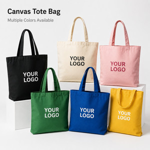 Sac fourre-tout en toile 100% coton avec logo personnalisé, réutilisable, pour le shopping, disponible en plusieurs tailles et couleurs, pour la promotion en détail - Product Image 1