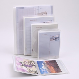 Álbum de Fotos Personalizable de PVC, 8x10 Pulgadas, Cuero Blanco Transparente, Impreso, para Tarjetas de Boda, Ecológico y Duradero - Product Image 2