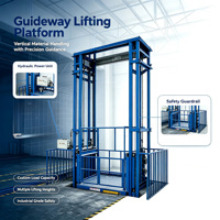 Plateforme de levage industrielle verticale stable avec rail de guidage personnalisé