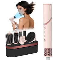 Sèche-cheveux BLDC 6-en-1 en gros, ensemble de brosses, 1200W, 3 vitesses, conception pliable à grande vitesse, moteur 110 000 tr/min, garantie 1 an