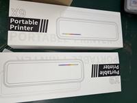 Imprimante thermique portable X9 A4 pour documents, 2500 mAh, sans fil BT, 200 DPI, sans encre, pour photos web et travail à distance