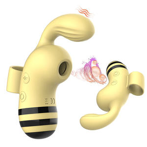 Adult Erotic Bee Shaped Vibrierender Fingerring Nippel Sauger Micro Clitoris Stimulator Saugen Vibrator für Frauen - Product Image 5