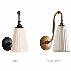 Applique murale cannelée de style français européen, finition noire et dorée, <span class=keywords><strong>lampe</strong></span> murale LED pour chambre à coucher, salon, chevet, couloir - Product Image 6