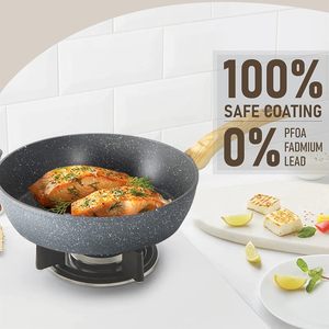 Ensemble d'accessoires de cuisine 9 pièces pour la maison, batterie de cuisine en alliage d'aluminium avec poignée en bois, antiadhésif, en fonte, nouvelle arrivée - Product Image 3