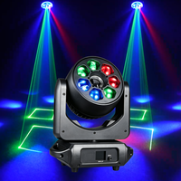 Projecteur à tête mobile 7x40W Bee Eye, faisceau laser, LED RGBW, éclairage de scène, contrôle DMX, DJ, discothèque, effet laser, équipement d'éclairage de scène