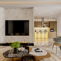 Personalización de Toda la Casa, Muebles Modernos Minimalistas, Juego de Comedor Italiano, Servicio de Diseño de Interiores con Renderizado 3D Max
