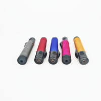Briquet de soudure en métal en forme de rouge à lèvres de haute qualité, coupe-vent, torche gonflable, briquet à Jet