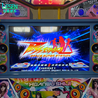 Machine de jeu vidéo d'arcade à monnayeur avec tapis de danse de 55 pouces, simulateur de jeu par geste pour deux joueurs