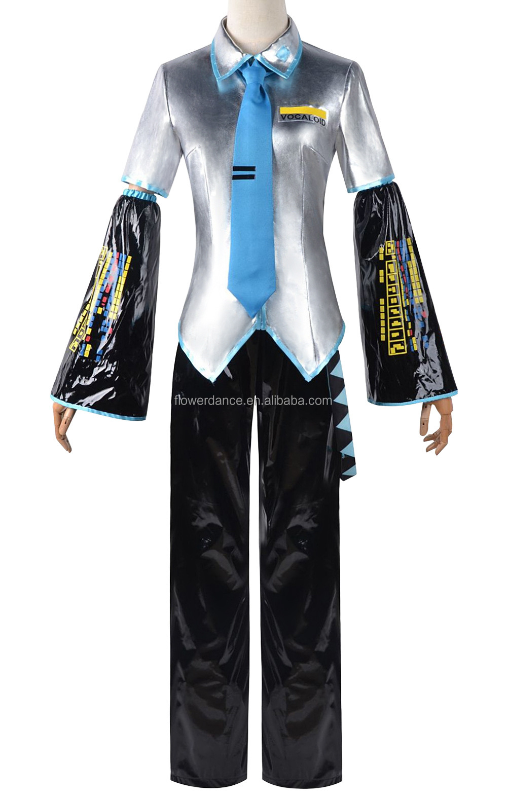 bbganlian Anime Little Devil Miku Cosplay Kostüm Outfit H'atsune M'iku Uniform Komplettes Set Halloween Party Karneval Dress Up Anzug mit Perücke Flügel Sticker für Frauen (XS