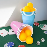 Gobelets jetables en plastique à double paroi de 18 oz, design fileté, sans BPA, écologiques et recyclables pour mariages, hôtels, restaurants
