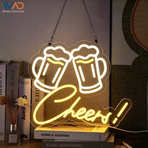 ป้าย<span class=keywords><strong>ไฟ</strong></span>นีออน <span class=keywords><strong>LED</strong></span> รูปเบียร์ สำหรับเจ้าของบาร์และผับ ป้ายนีออนบาร์เบียร์ ปรับความสว่างได้ด้วย USB <span class=keywords><strong>ไฟ</strong></span> <span class=keywords><strong>LED</strong></span> สำหรับบาร์ ร้านอาหาร โรงแรม งานปาร์ตี้ - Product Image 1