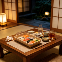 Boîte à sushi rectangulaire jetable en papier de la série EP, en papier kraft renforcé, avec couvercle à boucle sécurisée pour restaurant