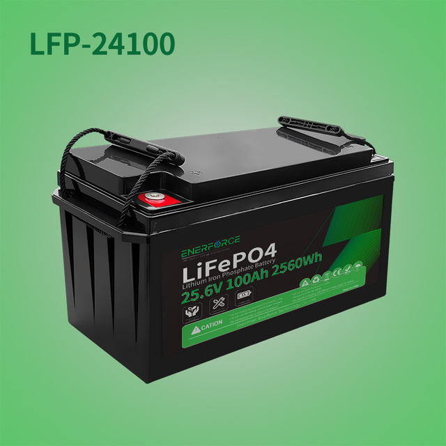 Enerforce 12V 24V 100Ah 200Ah Lifepo4 Battery BMS Lithium Ion Battery Pack 24V 100Ah for Camping Car RV Golf Carts Boats