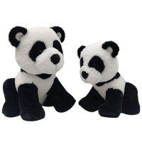 Usine personnalisée nouveau design de haute qualité 7 pouces super mignon assis panda doux peluche jouets enfants cadeau
