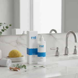 Savon liquide pour le corps à l'huile d'arbre à thé TTO 250 ml, acide hyaluronique, hydratation intense, nettoyage pratique, rinçage facile, anti-âge - Product Image 3
