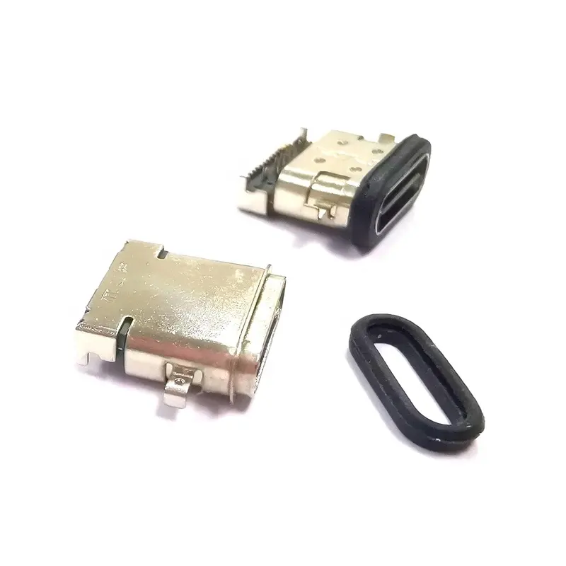 MUP-mini conector USB 3,1 pcb C-TYPE, conector hembra de 24P, micro usb IP67, puerto de carga para teléfonos móviles, resistente al agua