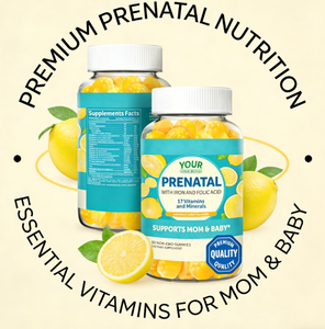 Gummies de vitamines prénatales OEM avec fer et <span class=keywords><strong>acide</strong></span> <span class=keywords><strong>folique</strong></span>, 60 unités, saveur citron, complément alimentaire pour femmes - Product Image 4