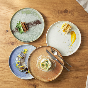 Most Popular Porcelain Dinnerware Dish Kiln Customized Logo Minimalist Design Eco-Friendly 8 Inch Stackable Set for Restaurant - Product Image 1
