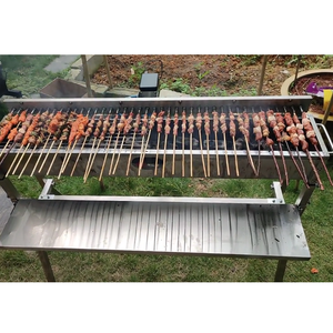 <span class=keywords><strong>Griglia</strong></span> BBQ Hibachi Portatile in Acciaio <span class=keywords><strong>Inox</strong></span> Resistente con 40 Spiedini <span class=keywords><strong>per</strong></span> Kebab, Ideale <span class=keywords><strong>per</strong></span> Campeggio - Product Image 5