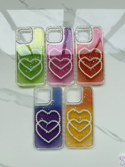 Crystal Marble IMDloving Heart Shaped Bowknot diamond Mobile Phone case for iPhone 11 12 13 14 15 16 17 Pro Max Girls Back Cover