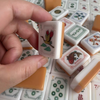 Ensemble complet exquis résistant aux rayures avec accessoires Mahjong américain
