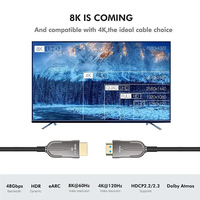 Câble coaxial 8K 48 Gbps plaqué or haute vitesse HDCP 2.2 CE pour gaine PVC, longueur personnalisable, lecteur DVD