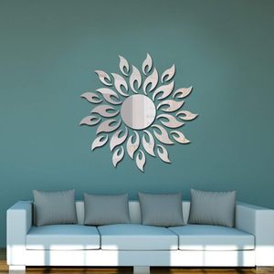 Modernas y Lujosas Pegatinas de Pared Acrílicas 3D, Espejos Reflectantes Decorativos para el Hogar, para la Sala de Estar - Product Image 3