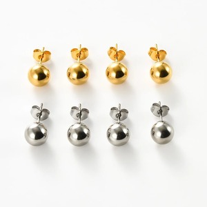 Sunling 1 Paire de Boucles d'Oreilles Clous Unisexe en Acier Titane Lisse Hypoallergéniques Argent Or Papillon à Fermeture Pushback pour Fête, Bureau/Carrière - Product Image 5