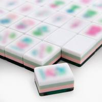 ZMT Mahjong Taşları Mermer Desenli Akrilik Mahjong Dört Katmanlı Amerikan Mahjong Oyunu Üreticisi