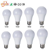 Ampoule LED pour salon E27 B22 3W 5W 7W 9W 12W 15W 18W 24W, économie d'énergie, prix de gros direct d'usine