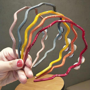 Nouveau serre-tête coréen vintage en résine plastique, couleur Morandi, mignon, féminin, avec contraste blanc - Product Image 3