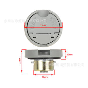 Tapa de Tanque de Combustible de Hierro para ATV, 55mm, Plástico, con Llave, para Motocicleta Todoterreno, Pieza de Repuesto - Product Image 1