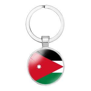 Juego de 14 piezas de la serie de banderas de Jordania: Bandera de palillo NX, Bandera de mano, Bandera de mesa, Bandera de guirnalda, Pulsera, Llavero, Parche, Calcetín, para promoción - Product Image 4