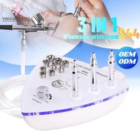 Kit de dermabrasion en cristal Portable dispositif de peau de beauté 3 en 1 pointe de diamant Microdermabrasion vide points noirs Machine faciale