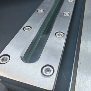 Ống kính dài 304/316L tùy chỉnh thép không gỉ kính quan sát hóa học lỗ tấm cấp mét mặt bích Hàn phẳng kính nhìn - Product Image 4