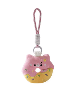 Lindo Llavero de Peluche de Gato Donut, Colgante de Gato de Peluche de Dibujos Animados, Súper Suave, 0-10cm, Unisex, Adorno para Bolsos, Cumpleaños, Festividades - Product Image 2