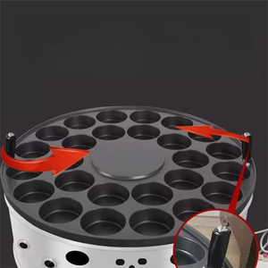 Máquina comercial de gas GLP para hacer huevos fritos, 18/22/26/32 orificios, máquina para hacer pasteles de frijol rojo, máquina para hacer tartas de calle - Product Image 2