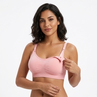 Soutien-gorge d'allaitement push-up anti-affaissement à fermeture avant sans armatures, bonnets couvrants, pour femmes enceintes et post-partum, confortable