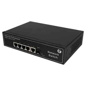 VCOM 4 8 porte rete 48V attivo POE Switch sistema di sicurezza 1G Gigabit Ethernet attivo adatto telecamera CCTV IP telefono