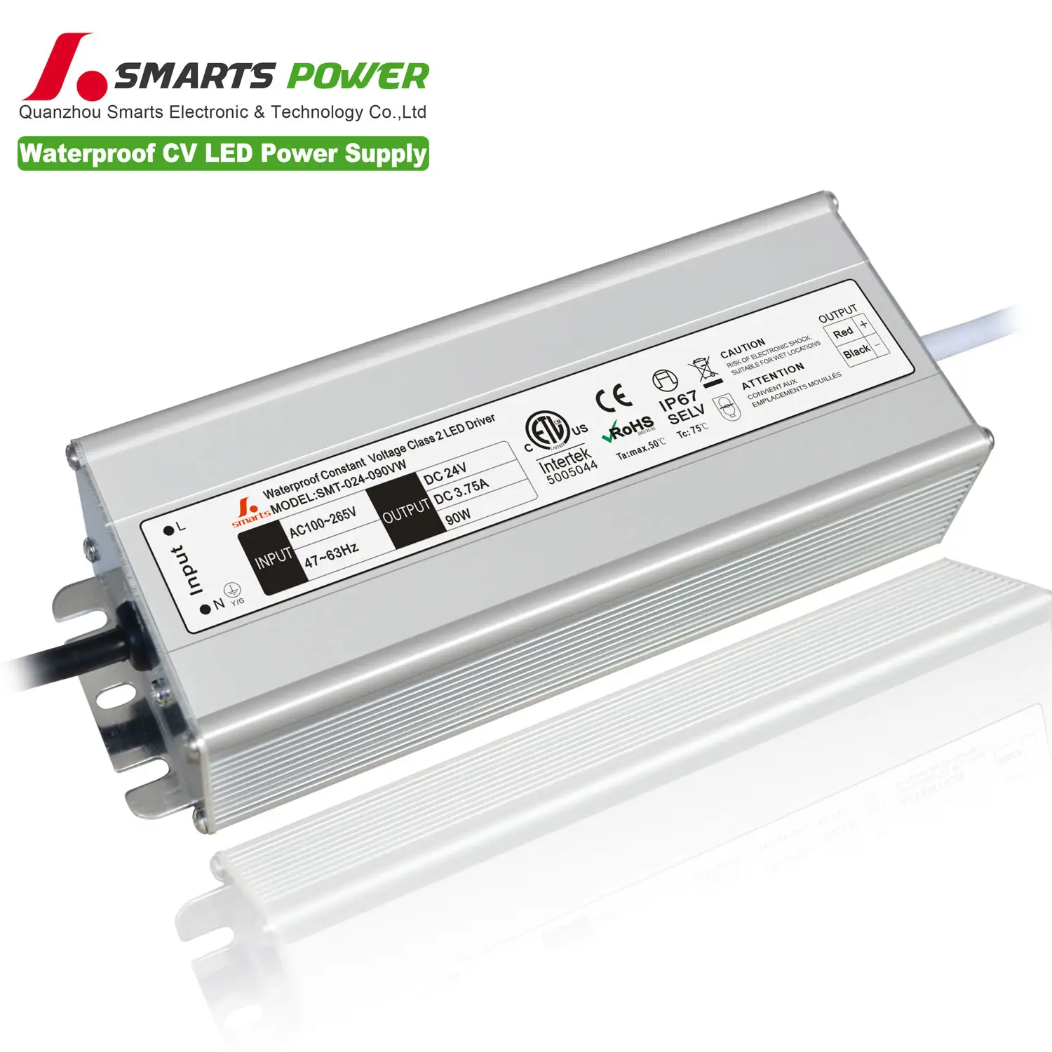 LED waterproof transformer 240v to 36v 80w