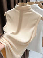 Nuevo Chaleco de Punto sin Mangas con Cuello en V para Mujer, Resistente a las Arrugas, Ajustado, Elástico, Cálido y Casual, para Combinar con una Blusa Básica