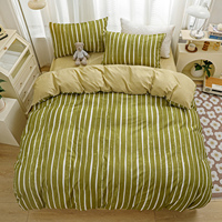Housse de couette de luxe 100% Polyester, ensemble de draps de lit 4 pièces, ensemble de literie couette avec 2 pièces taie d'oreiller