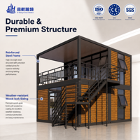 Maison mobile conteneurisée sur mesure, 2 étages, préfabriquée, 20/40 pieds, démontable, pour bureau ou habitation compacte – Fournisseur chinois