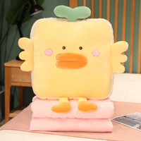 Vente en gros de couvertures pour bébé OEM avec motif de canard en peluche, couvertures douces en flanelle portables pour l'hiver, couvertures en peluche personnalisées