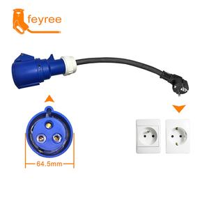 Feyree Nuevo Adaptador de Cable de Carga para Vehículos Eléctricos de 3.5KW/7KW Monofásico 32A/16A con Enchufe Europeo - Product Image 1