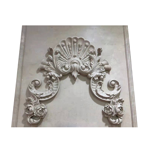Decoración de Pared Interior y Exterior de Hotel Moderno Personalizada, Escultura de Pared Decorativa, Relieve de Piedra de Ónix de Mármol Beige Natural - Product Image 5