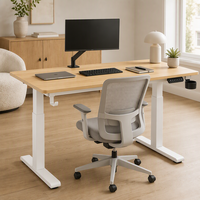 Bureau assis-debout électrique professionnel D26 à double moteur et double poutre, capacité de charge lourde de 120 kg, pour poste de travail de bureau