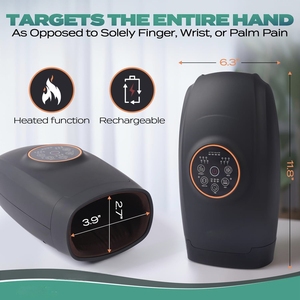 2025 nuevo uso en la oficina en casa al por mayor Airbag electrónico compresión artritis alivio del túnel carpiano masajeadores de mano con calefacción - Product Image 5